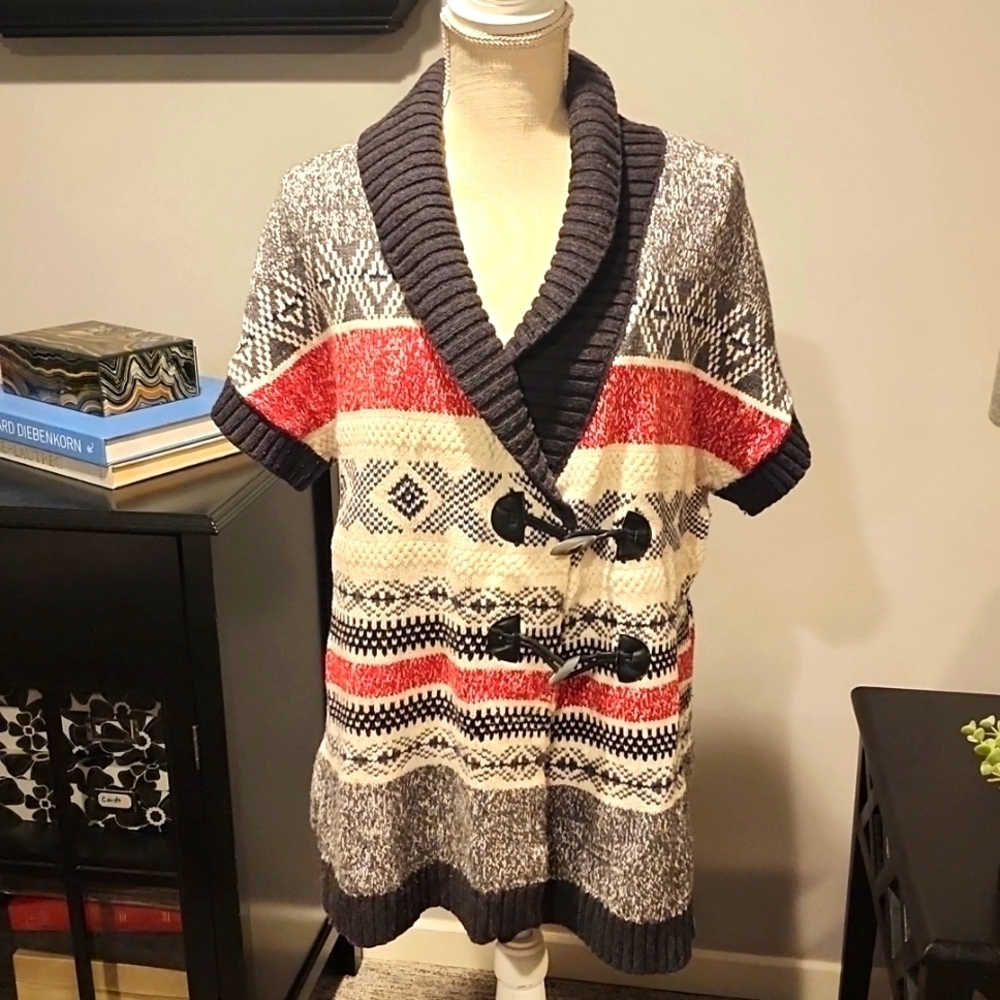 Tommy Hilfiger toggle button cardigan sweater size XL